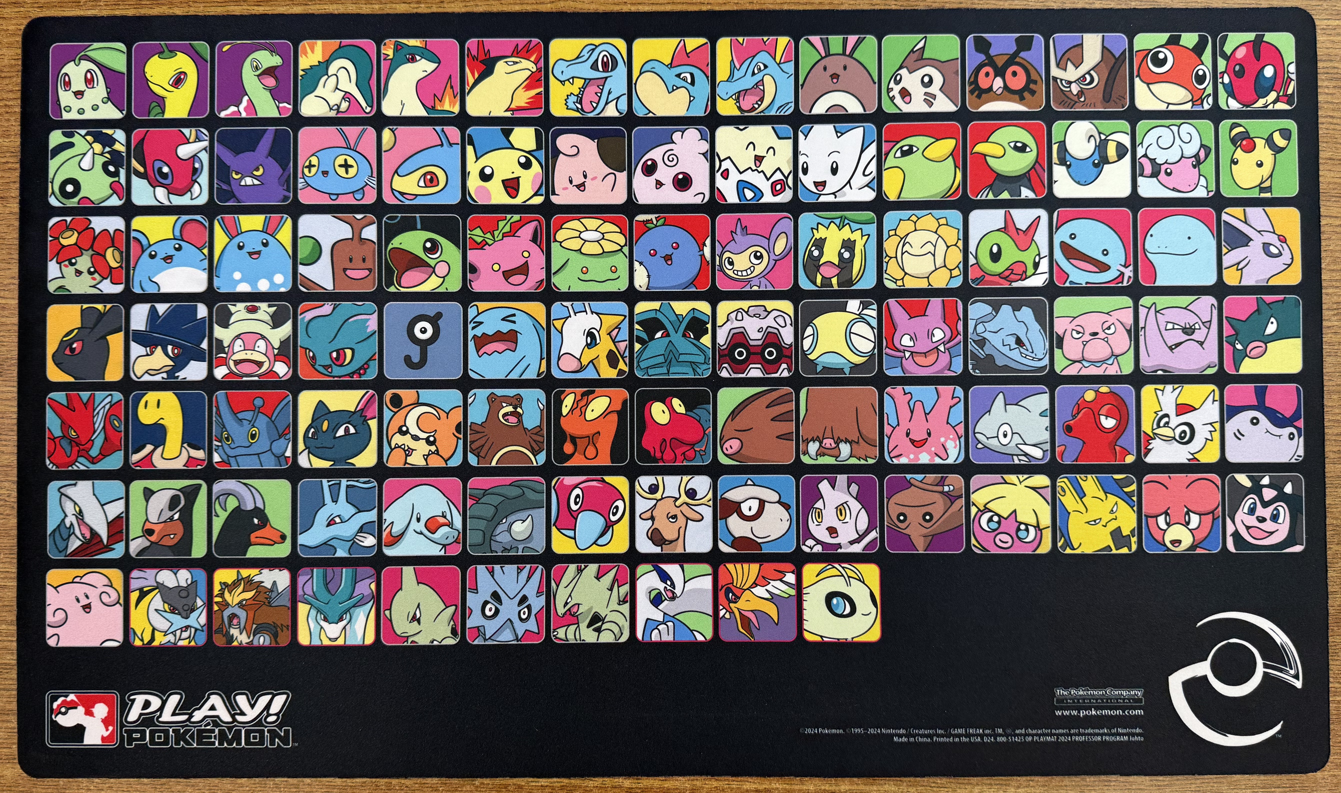 Johto Professor Playmat (First Print)